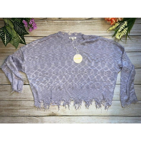 Wild Honey Lavender Sweater (sz M) - Picture 2 of 5